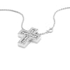 Belle Époque White Gold and Diamonds Necklace, 19x16mm